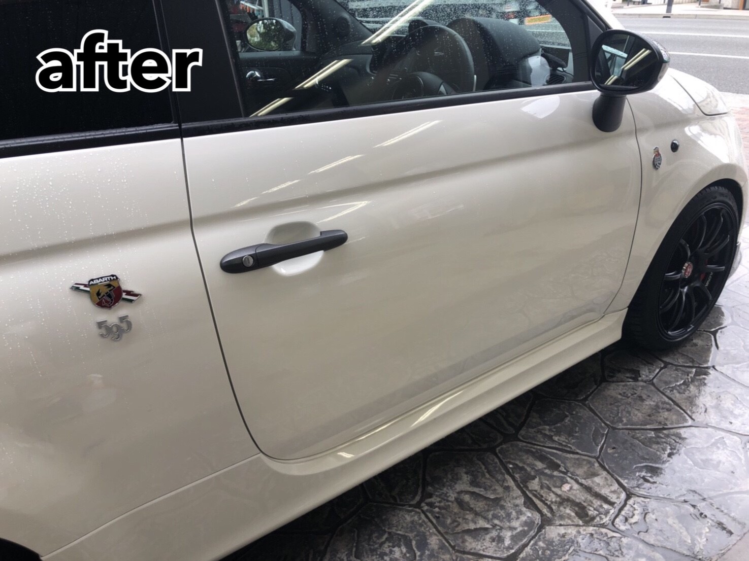 宝塚市のお客様 ドアえくぼ鈑金塗装 兵庫県伊丹市の板金塗装キズへこみ事故車の修理 実績台 ガレージウィズユー